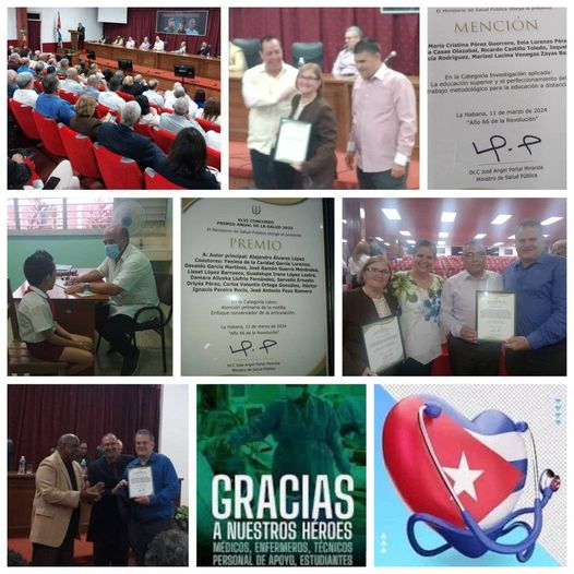 Obtiene Camagüey Premio y Mención en el XLVI Concurso Nacional del Premio Anual de la Salud.