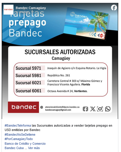 Screenshot 2024 01 25 at 09 53 39 Inicia en Camagüey Banco de Crédito y Comercio venta de tarjetas prepago en USD Posts